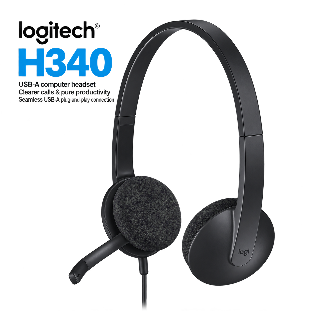 H340 USB Computer Headset