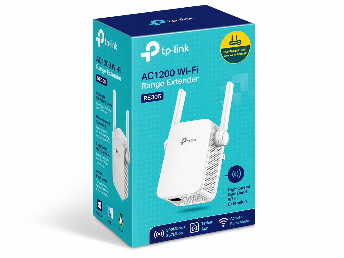 AC1200 Mesh Wi-Fi Range Extender