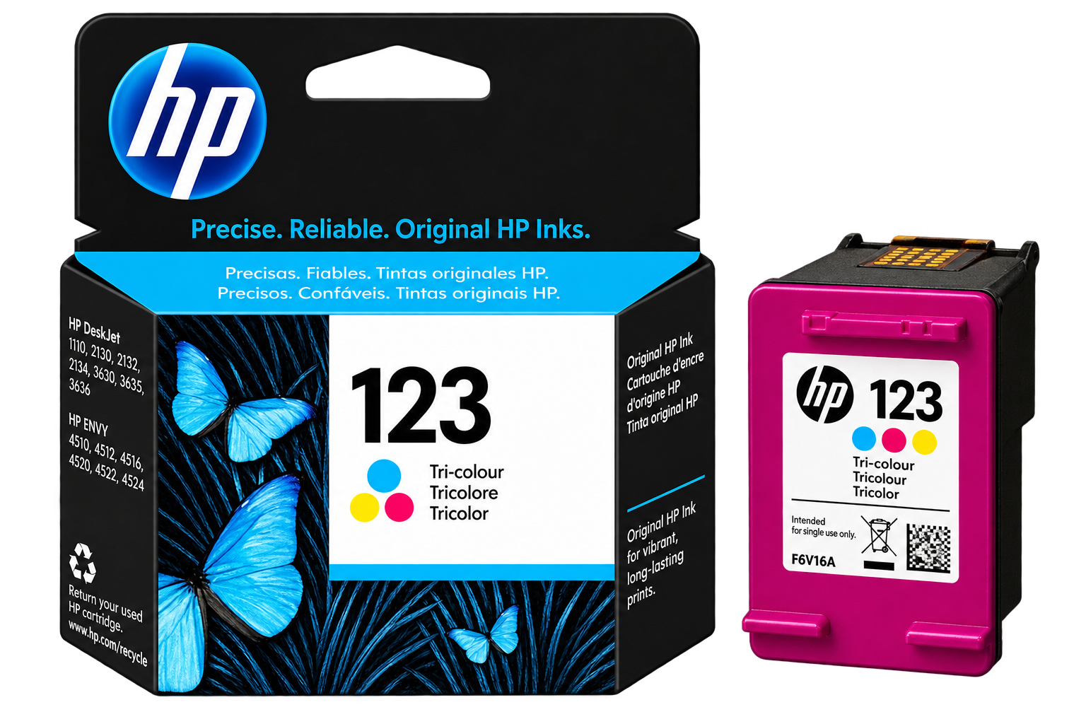 HP 123 Colour Ink Cartridge