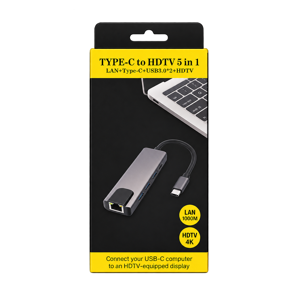 Type C to HDTV 5 in 1 Adapter
