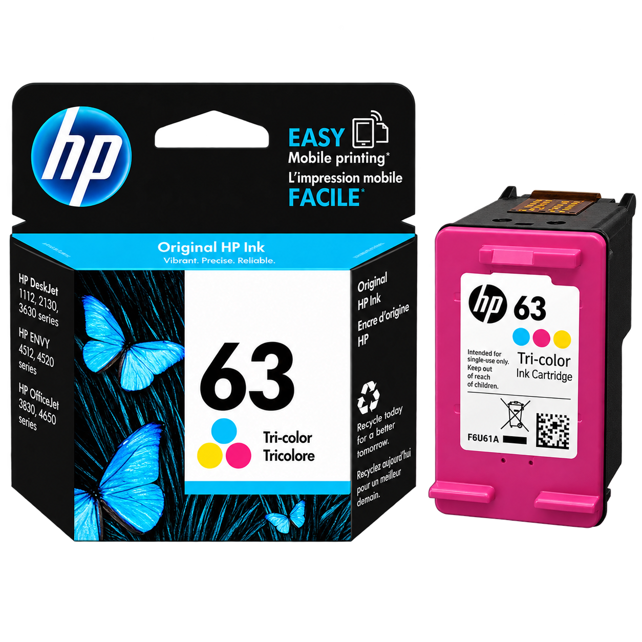 Hp 63 Tri-color Ink Cartridge